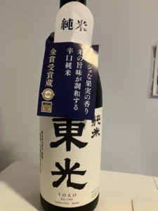 米沢の歴史を醸す「東光 純米」。爽やかな香りとスッキリした甘みに癒やされる